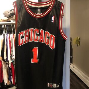 Authentic in game throwback Derrick Rose Chicago bulls jersey